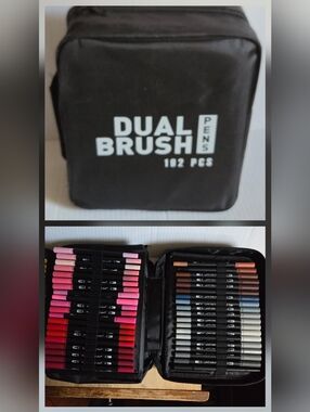 Lainergie 192 Pcs Dual Tip Coloring Marker Pen Set